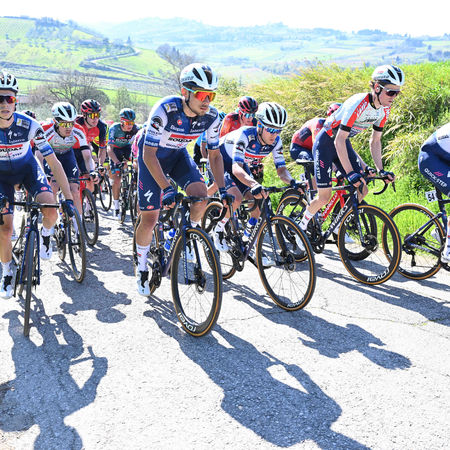 22-03-2023 Settimana Internazionale Coppi E Bartali; Tappa 02 Riccione - Longiano; 2023, Soudal - Quickstep; Cavagna, Remi; Schmid, Mauro; Longiano; 