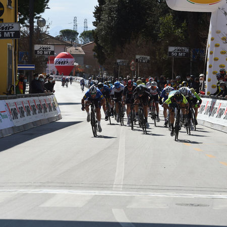 23-03-2021 Settimana Internazionale Coppi E Bartali; Tappa 01a Gatteo - Gatteo; 2021, Vini Zabu; 2021, Deceuninck - Quick Step; 2021, Dsm; Mareczko, Jakub; Cavendish, Mark; Mayrhofer, Marius; Gatteo; 