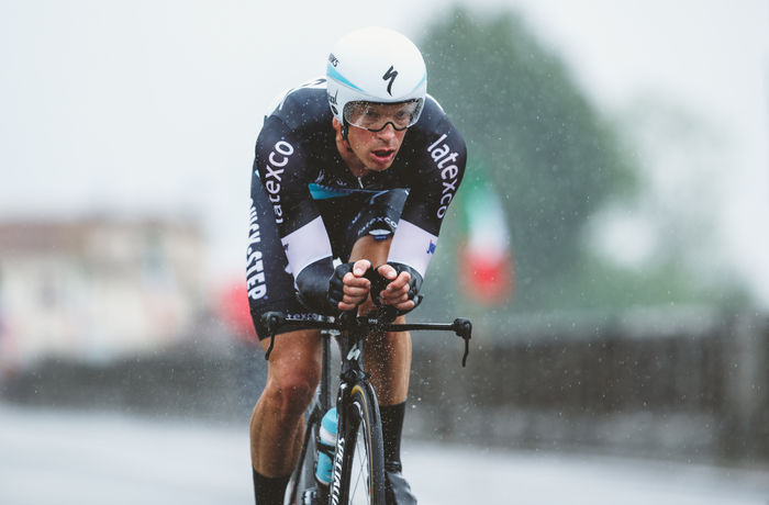 Giro d`Italia - tijdrit in de regen