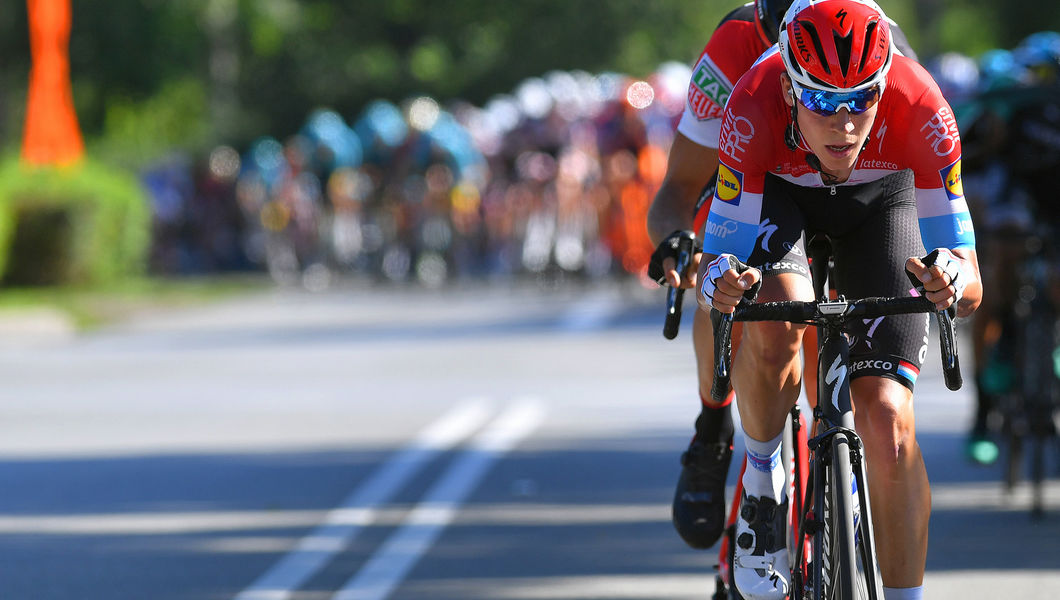 Jungels climbs in the GC on brutal Szczyrk wall