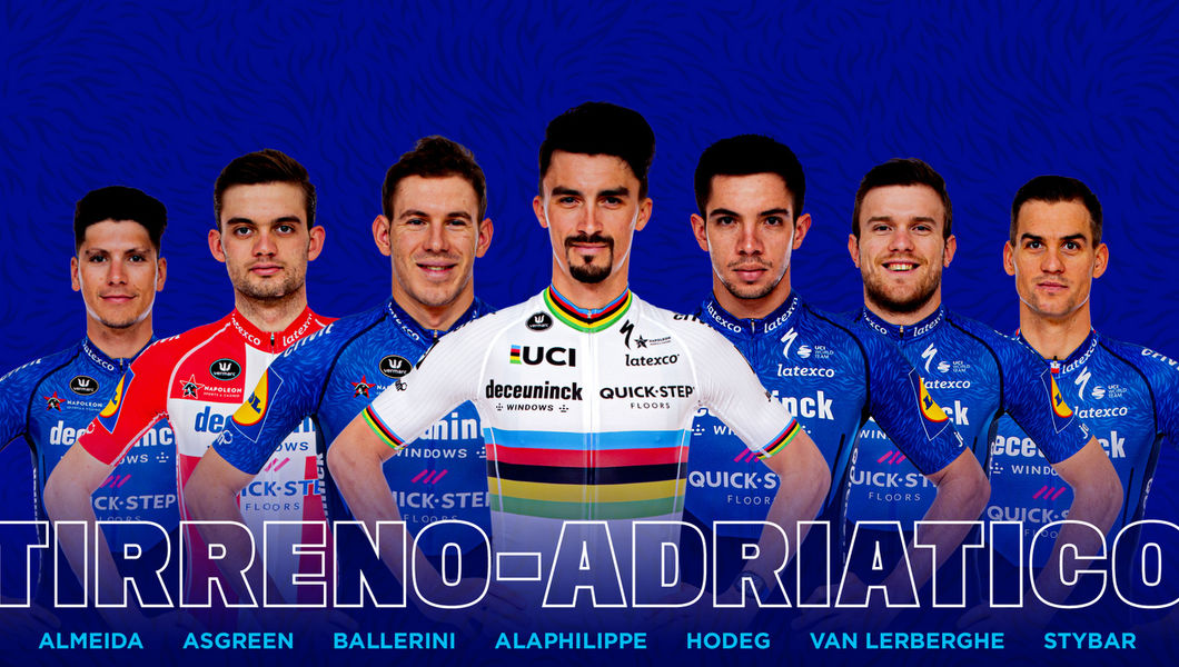 Deceuninck – Quick-Step selectie Tirreno-Adriatico