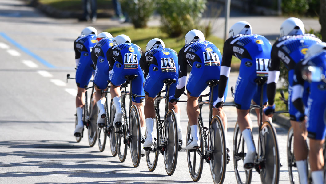 Burgos: Etixx – Quick-Step op het podium in ploegentijdrit