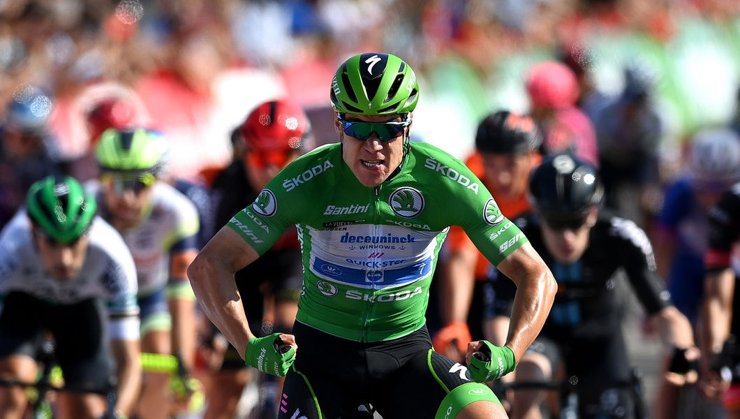 Birthday boy Jakobsen gets the perfect present at La Vuelta