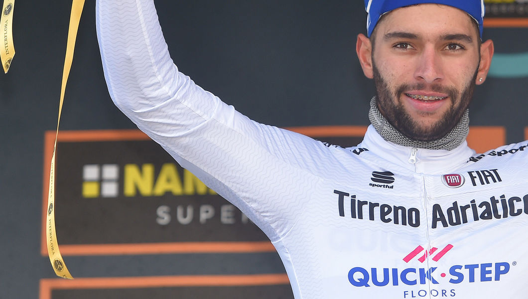 Tirreno-Adriatico: Gaviria retains white in hectic finish