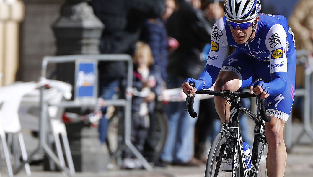 Iljo Keisse podiums at Halle-Ingooigem