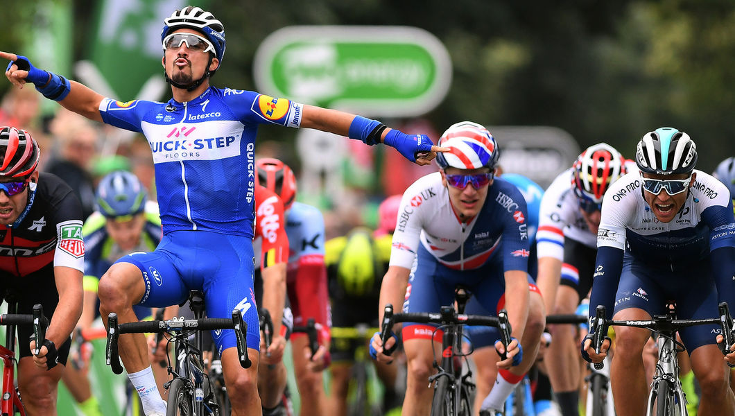 Alaphilippe wint in Bristol