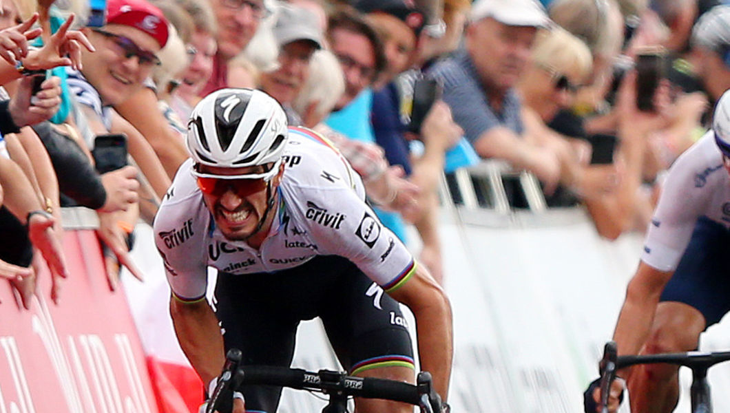 Alaphilippe takes third in absorbing Tour of Britain finish