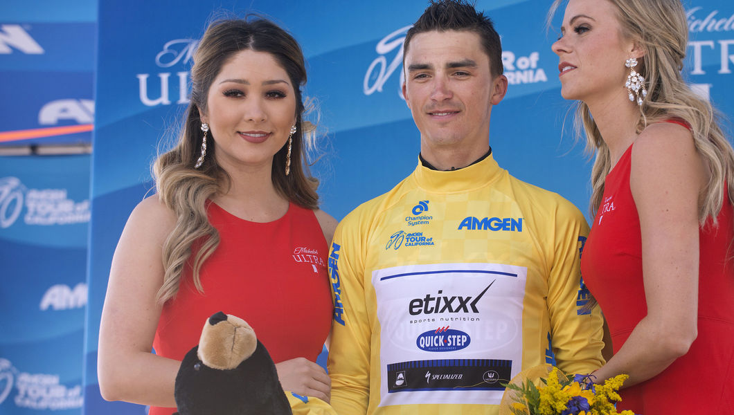 Alaphilippe blijft leider na sterke tijdrit in Tour of California