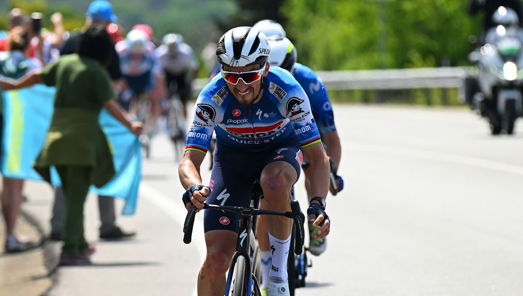 Il Giro: Alaphilippe second on Tuscany’s white roads