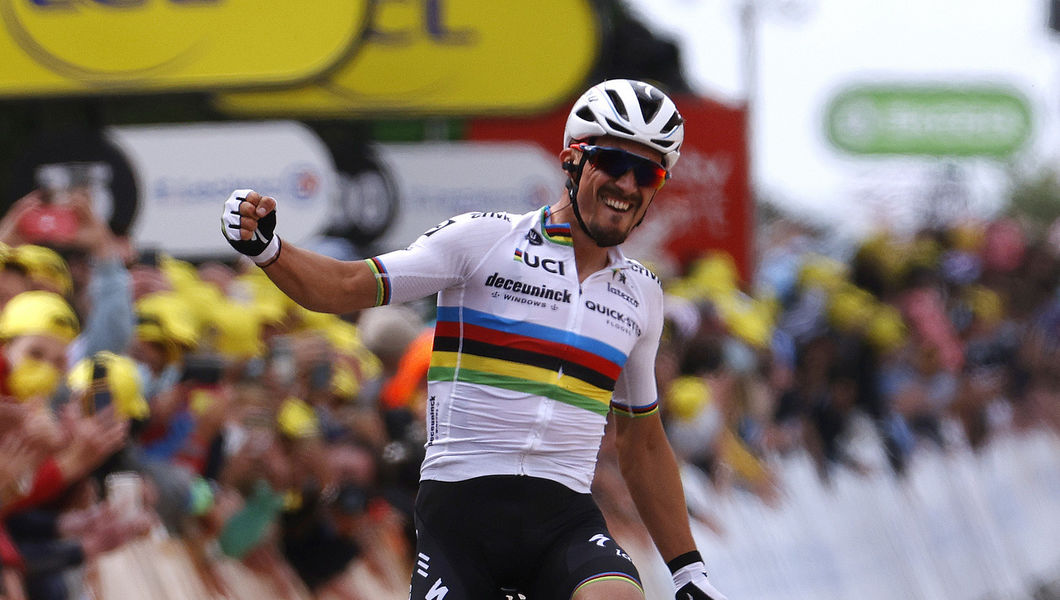 Tour de France: perfecte openingsdag voor Alaphilippe