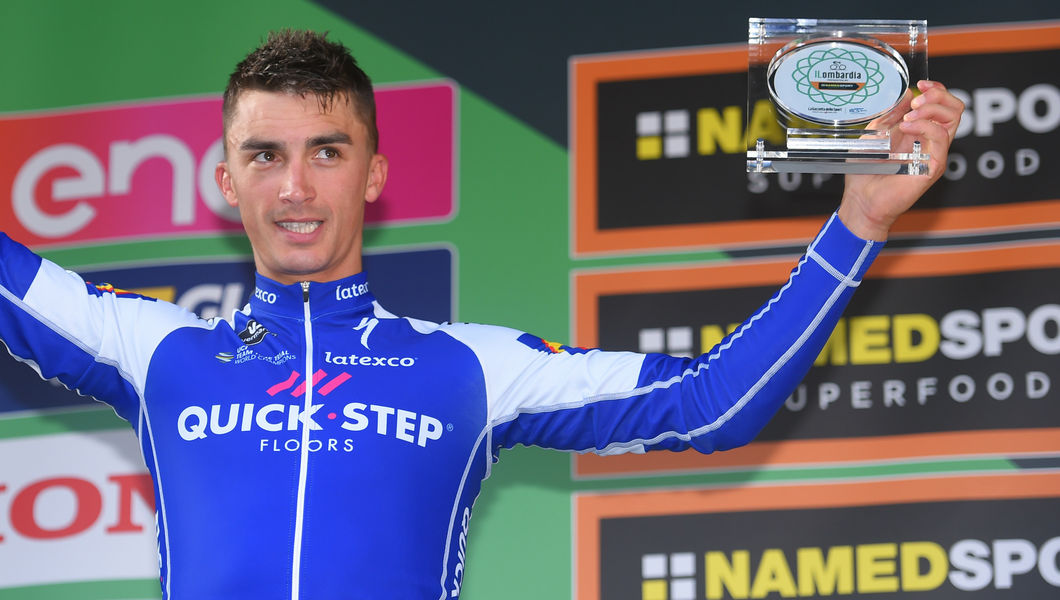 Alaphilippe rides to impressive second in Il Lombardia