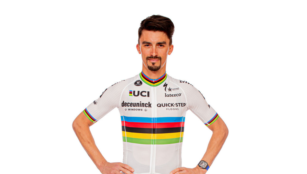 Julian Alaphilippe: “Ik wil genieten van mijn regenboogtrui”