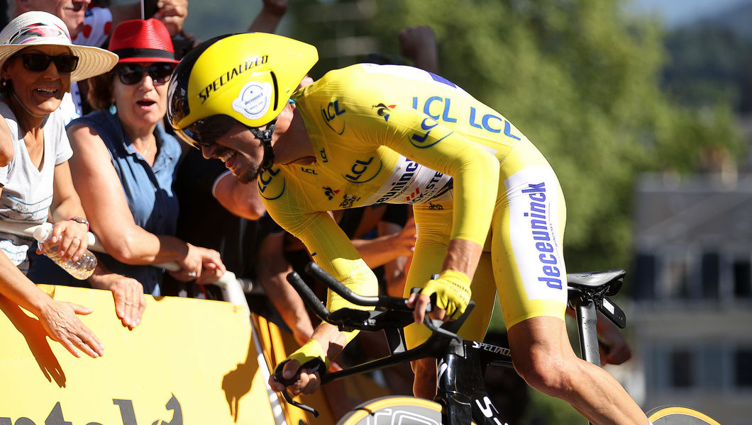 Tour de France: Alaphilippe snelt naar winst in tijdrit