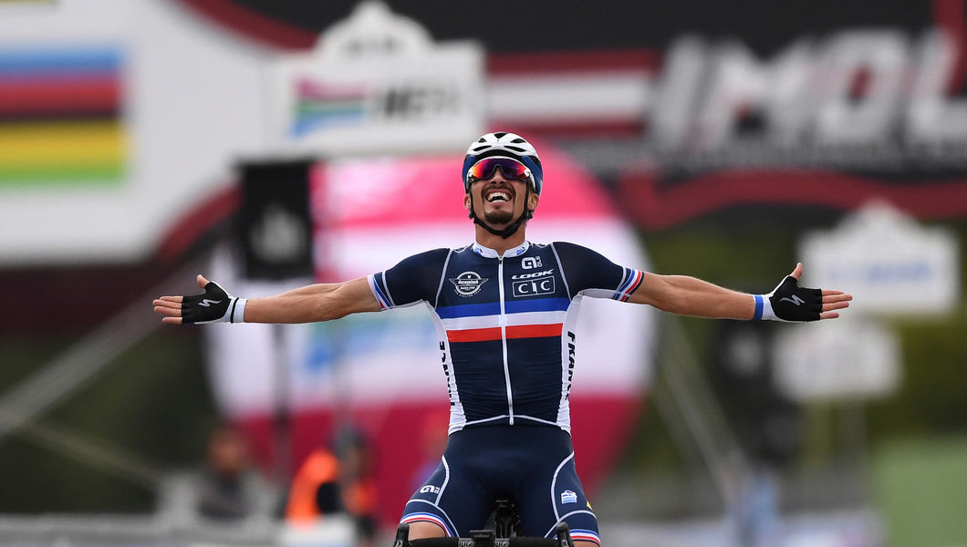 Julian Alaphilippe is de nieuwe wereldkampioen