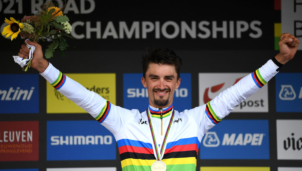 Julian Alaphilippe is opnieuw wereldkampioen