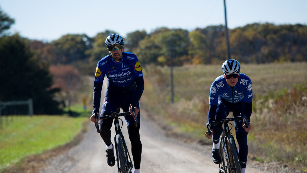 Evenepoel en Cattaneo actief op gravel