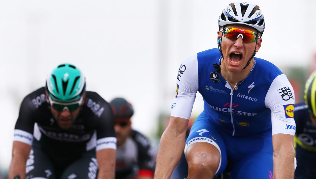 Abu Dhabi Tour: Kittel pakt Quick-Step Floors eerste World Tour zege