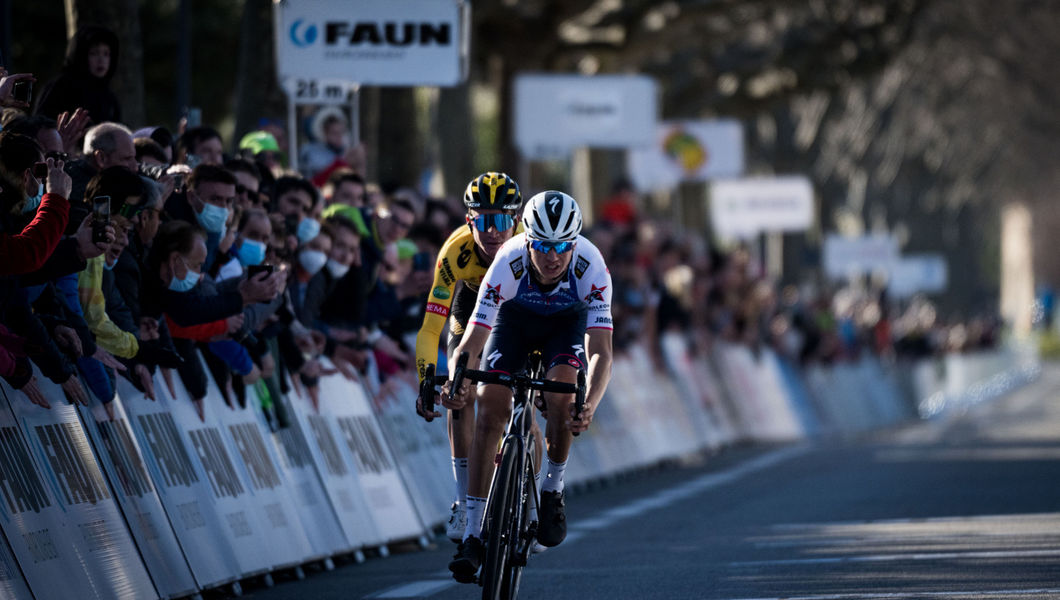 Vansevenant in attacking mode at Ardèche Classic