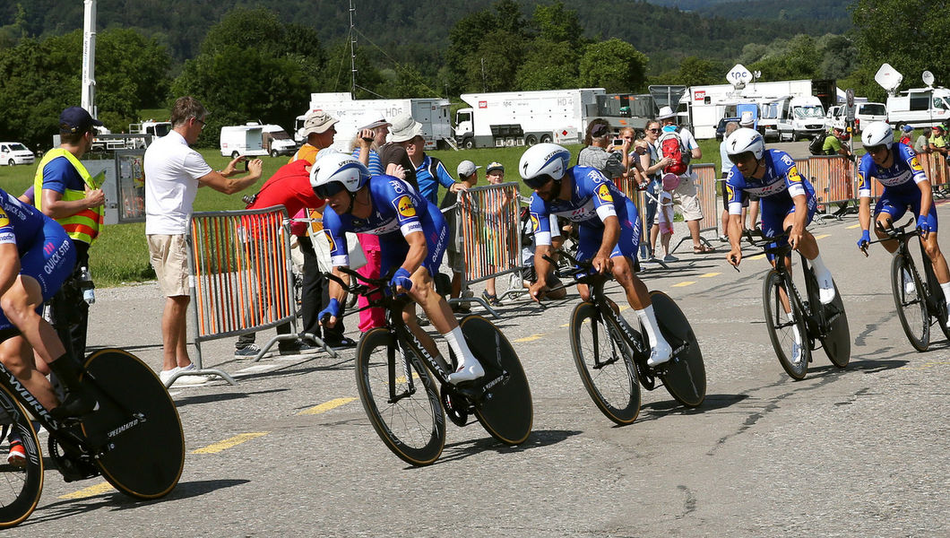 Quick-Step Floors opent Tour de Suisse met 3e plaats