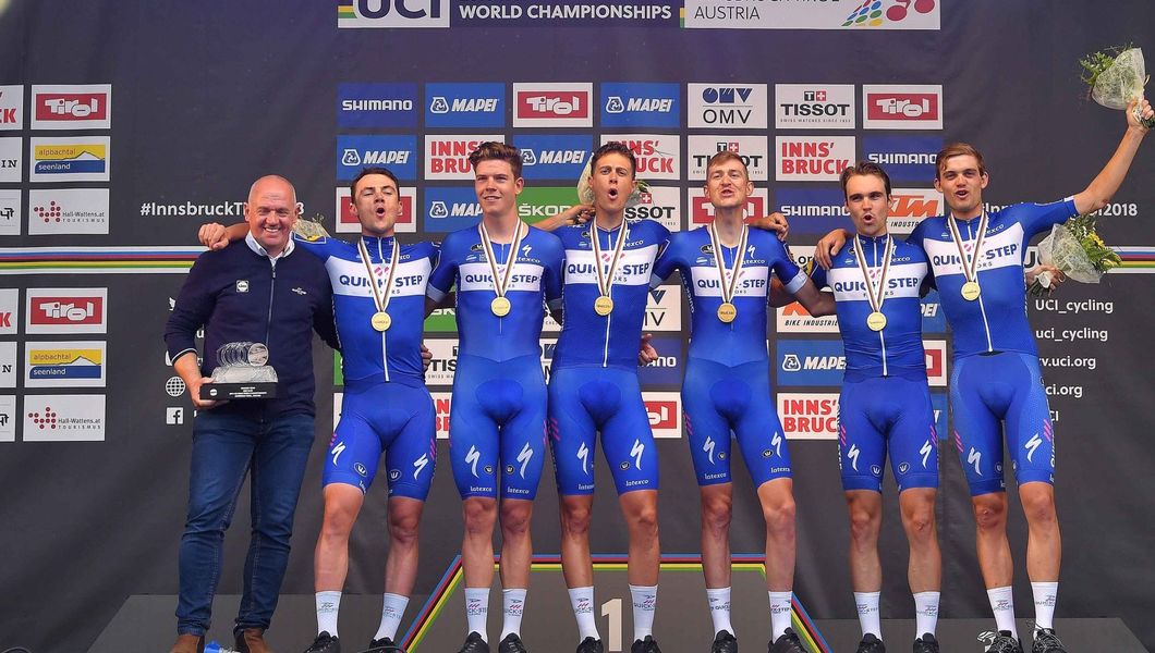 Quick-Step Floors pakt vierde wereldtitel ploegentijdrit