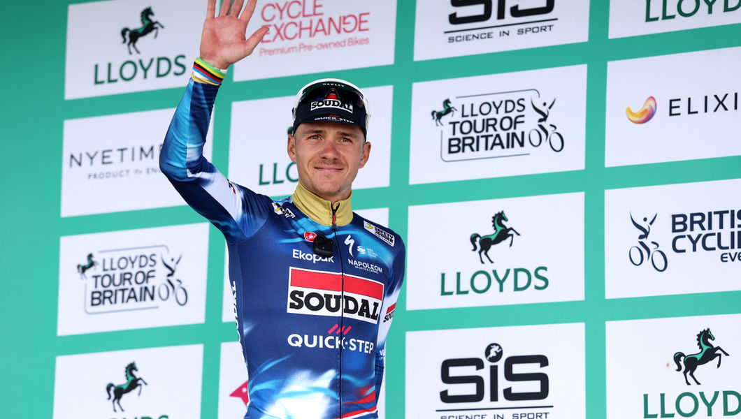 Evenepoel runner-up at the Tour of Britain