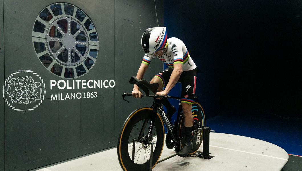 Remco Evenepoel tests with Castelli in the wind tunnel