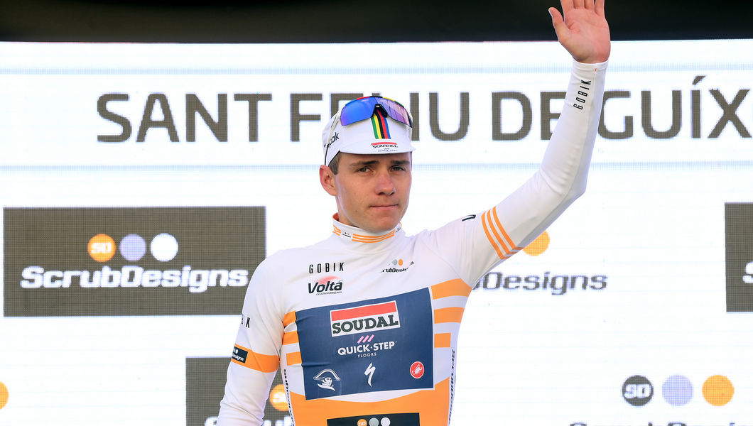 Remco Evenepoel runner-up on Volta a Catalunya opening stage