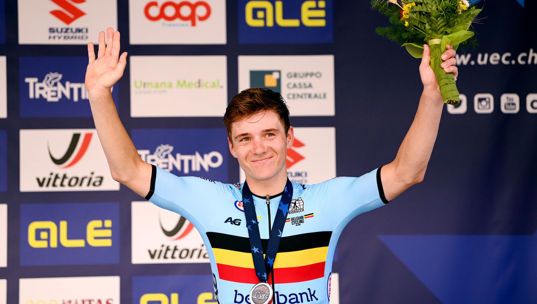 Bronze for Evenepoel in Trento