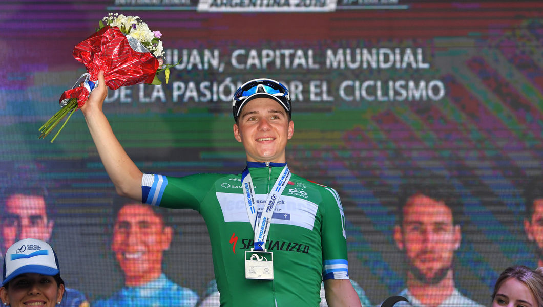 Remco Evenepoel wint jongerentrui in San Juan