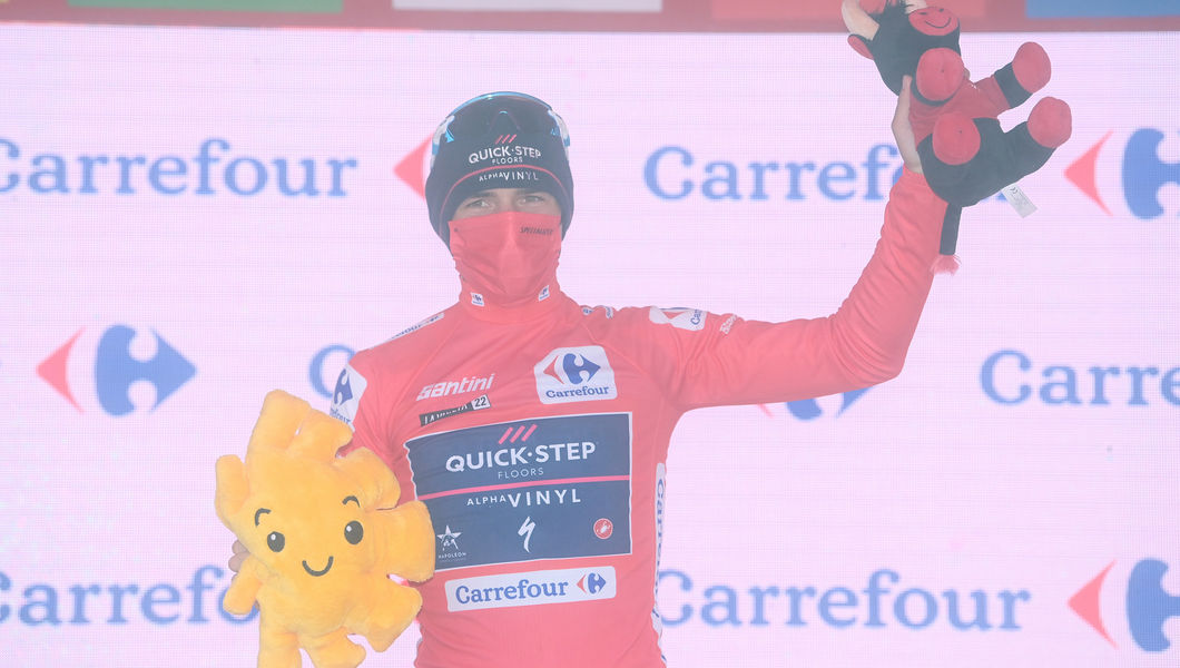Evenepoel takes La Vuelta red jersey