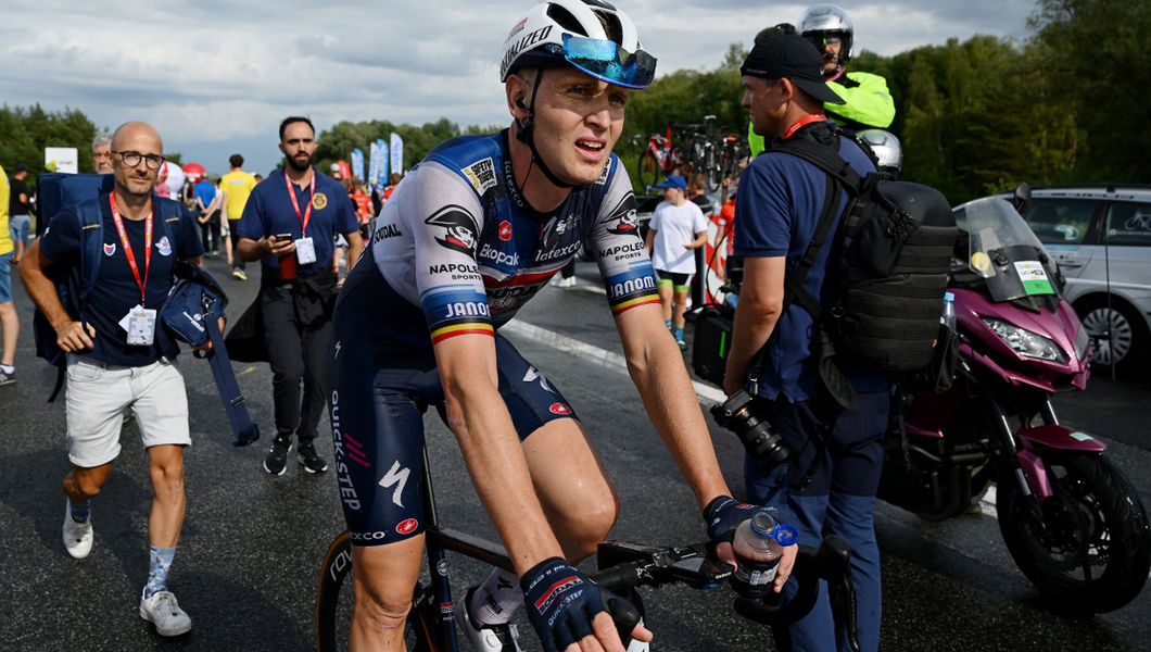 Zware regenachtige dag in Münsterland Giro