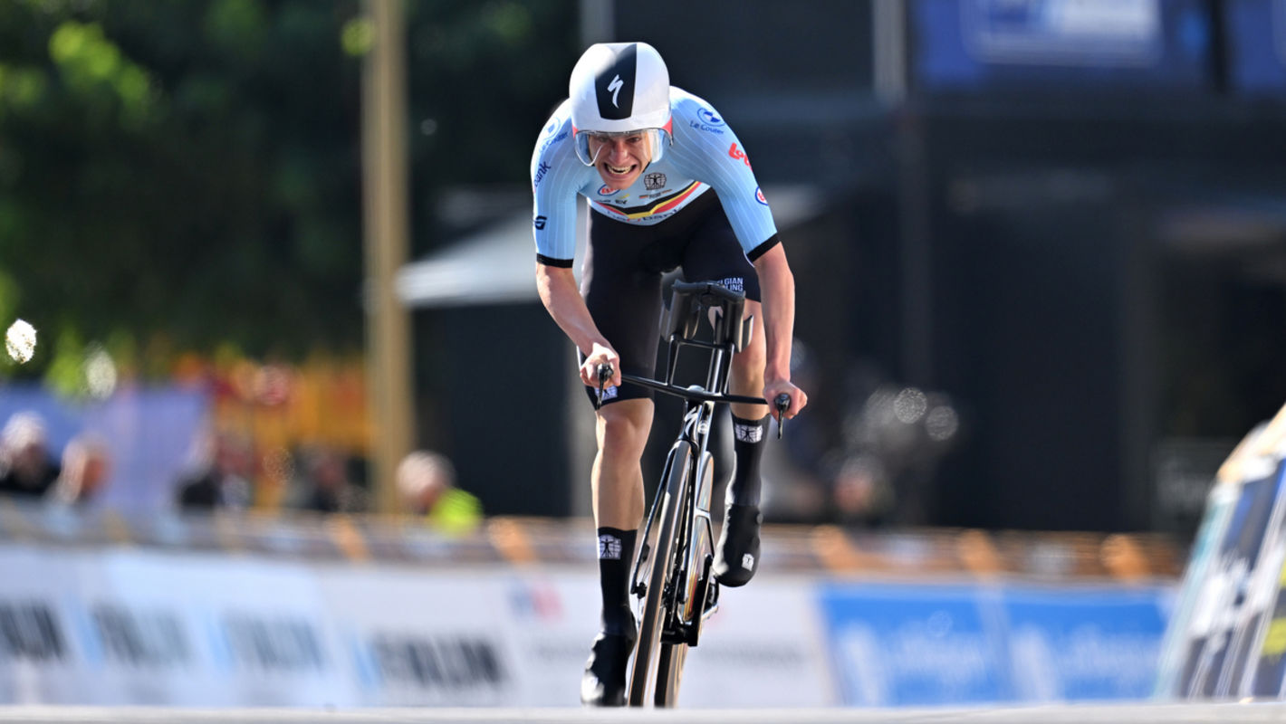 Vervenne pakt goud bij EK tijdrijden voor beloften