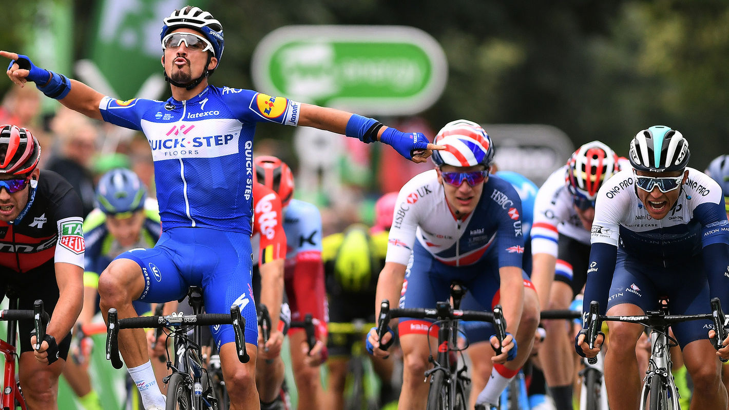 Alaphilippe wint in Bristol