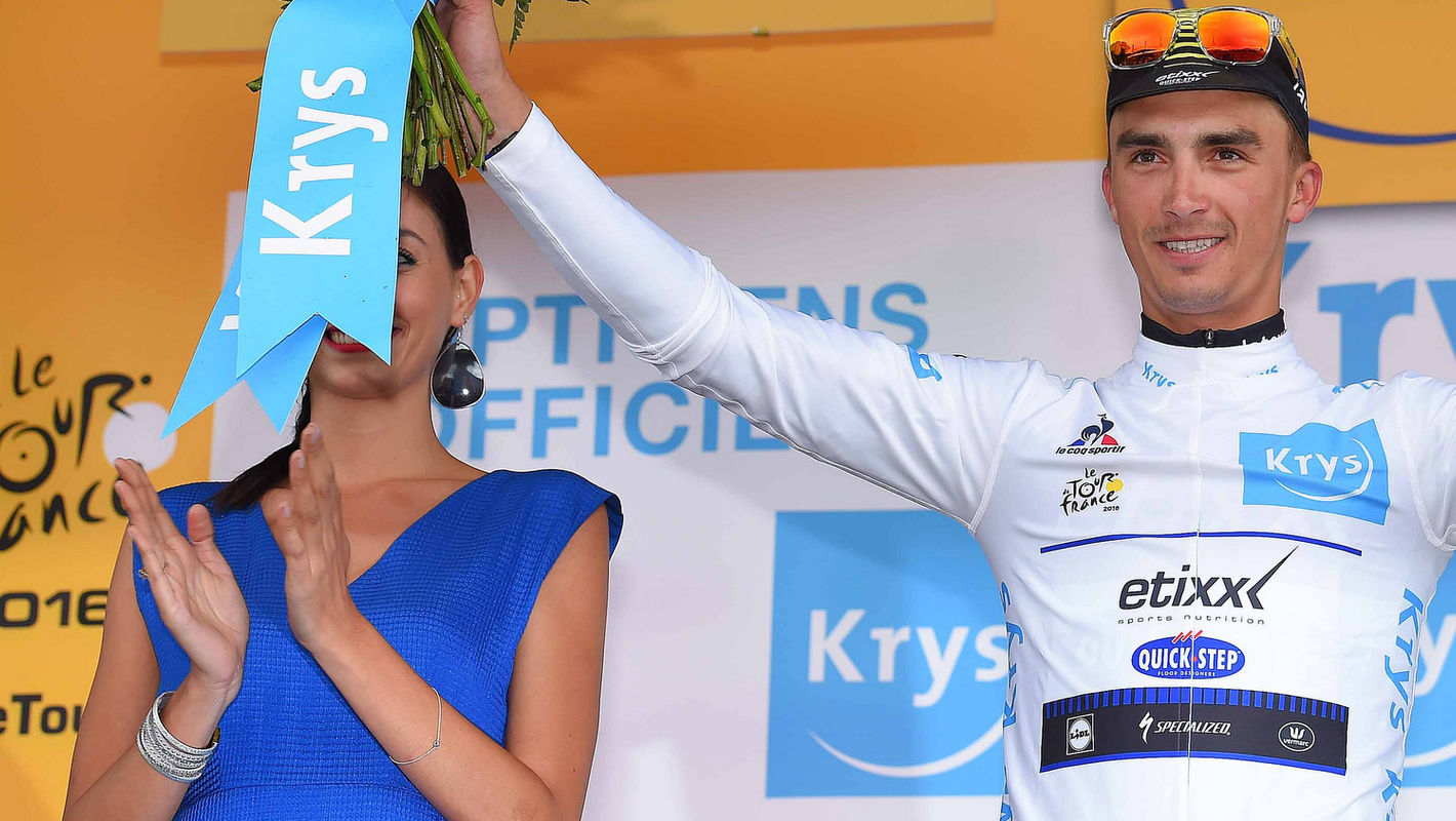 Alaphilippe pakt witte trui na 2e plaats