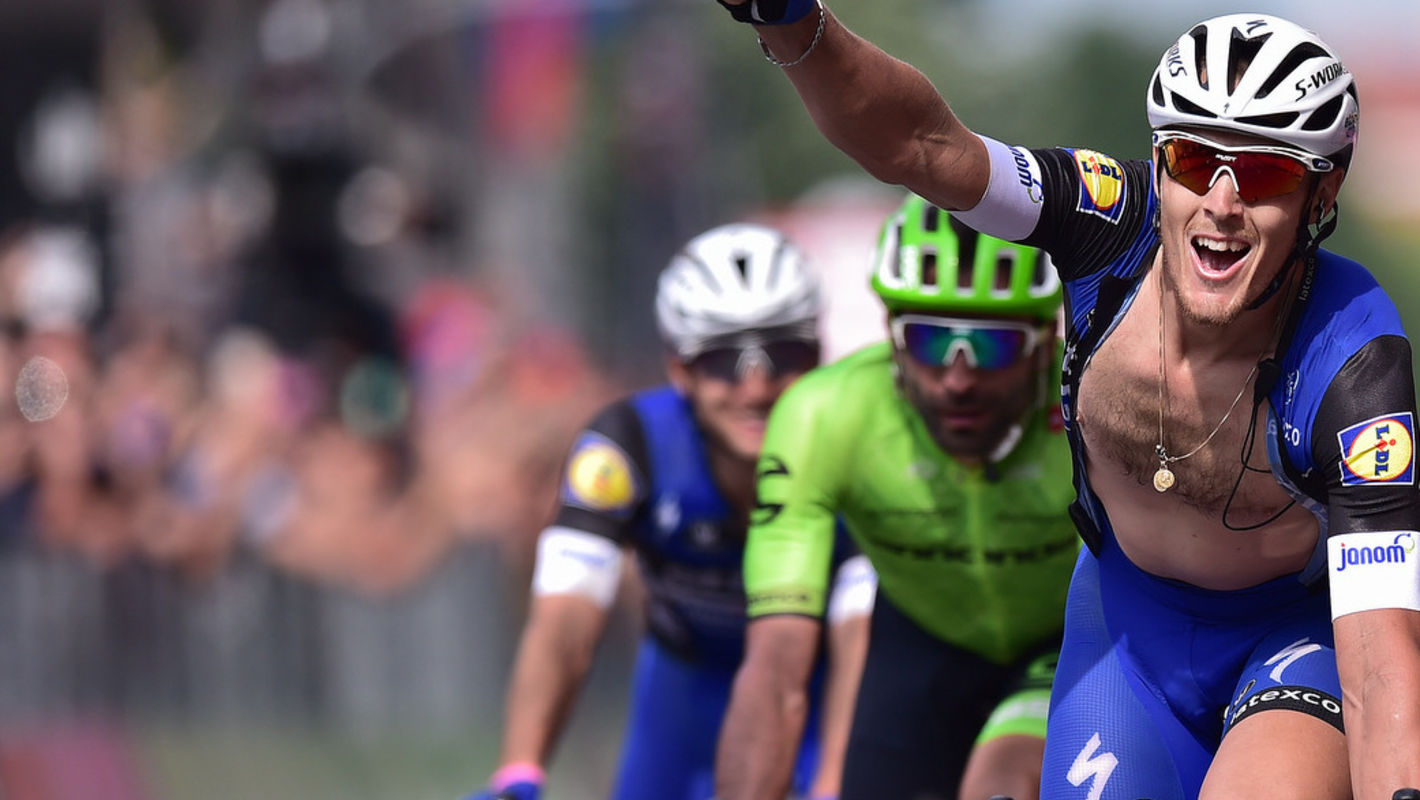 Matteo Trentin wins Giro d’Italia stage 18 after thrilling finish