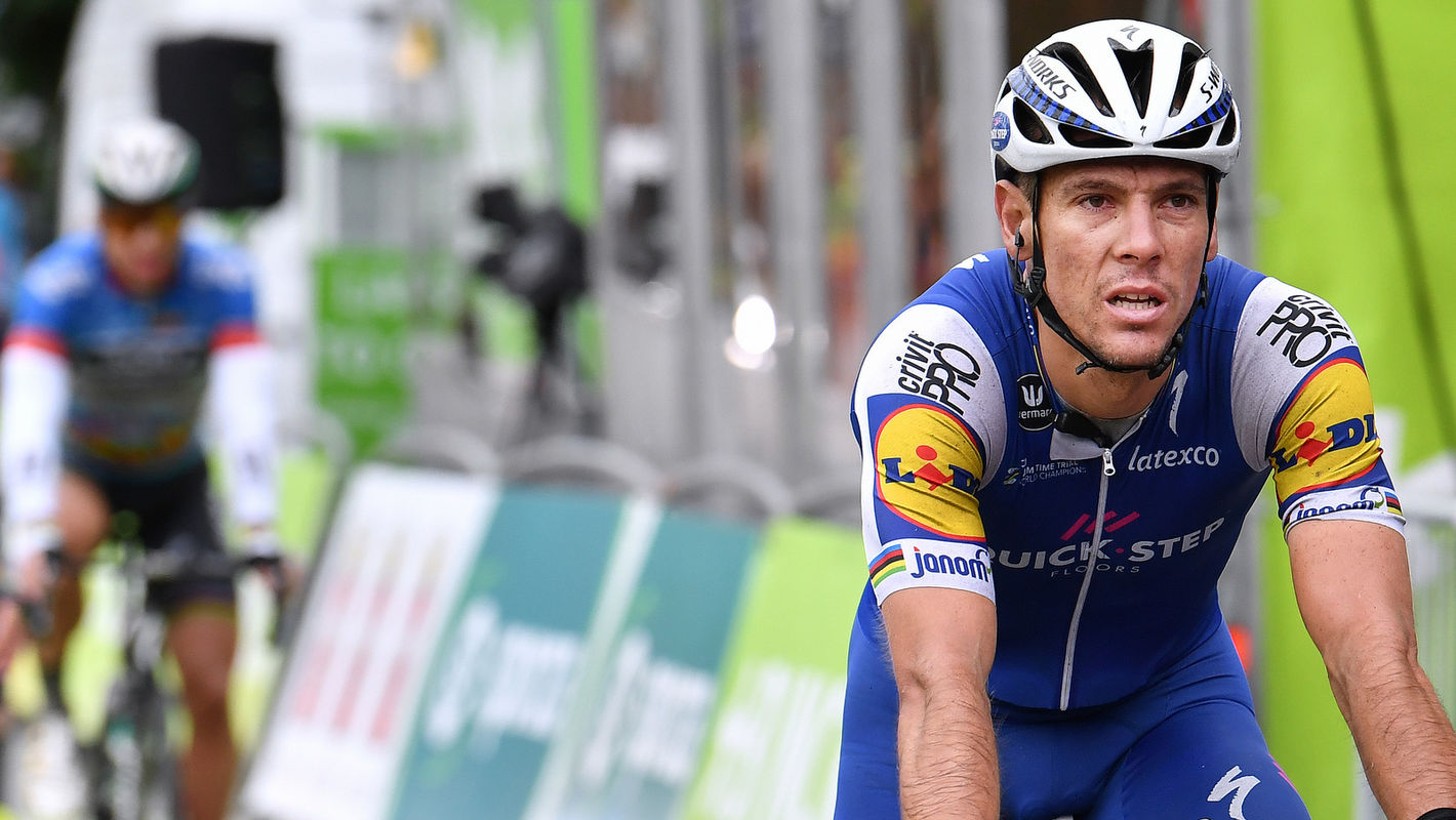 Gilbert takes second on the Muur van Geraardsbergen