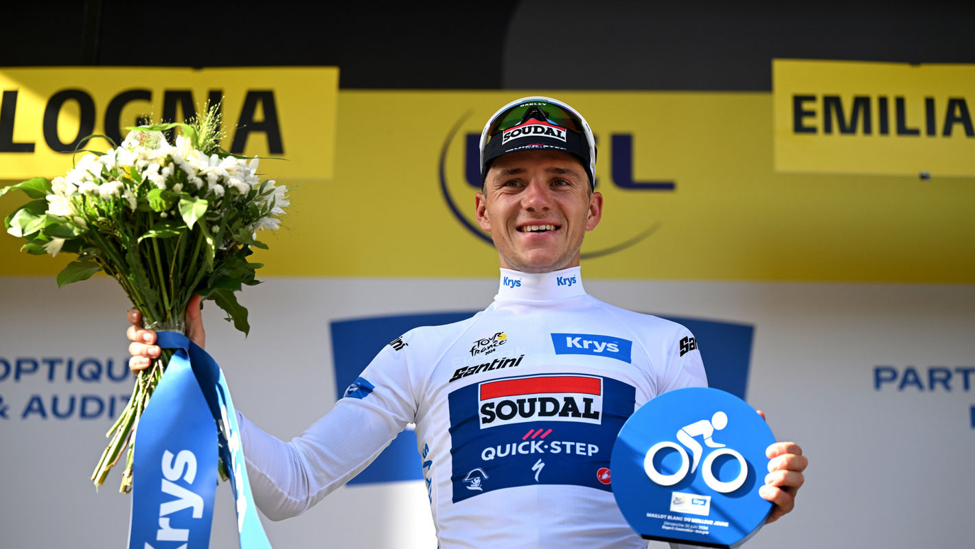 Tour de France: Evenepoel in het wit