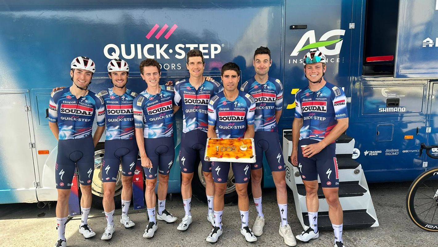 Mikel Landa celebrates 1000 race days in Burgos