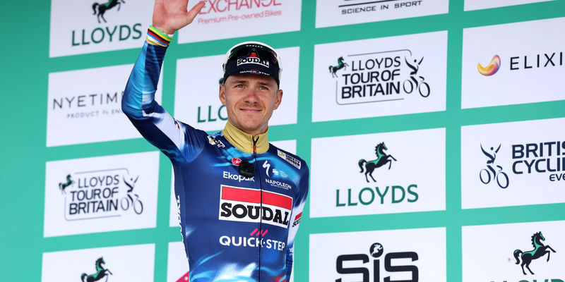 Evenepoel tweede in eindklassement Tour of Britain