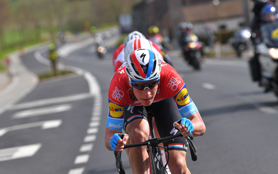 Jungels rides to third in entertaining Dwars door Vlaanderen