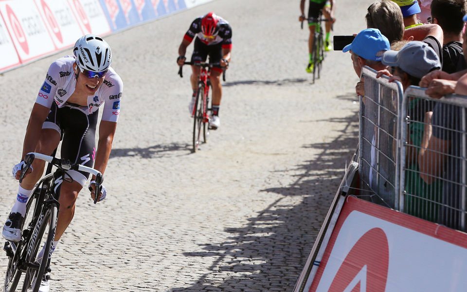 Giro d'Italia: Jungels defends white jersey on Oropa