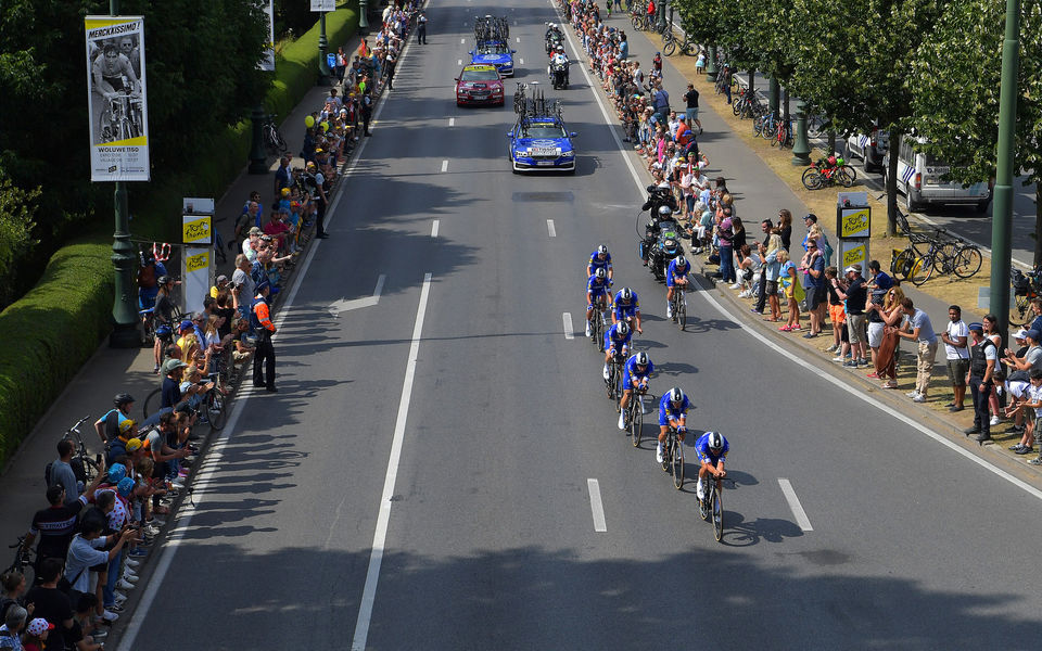 Deceuninck – Quick-Step derde in ploegentijdrit