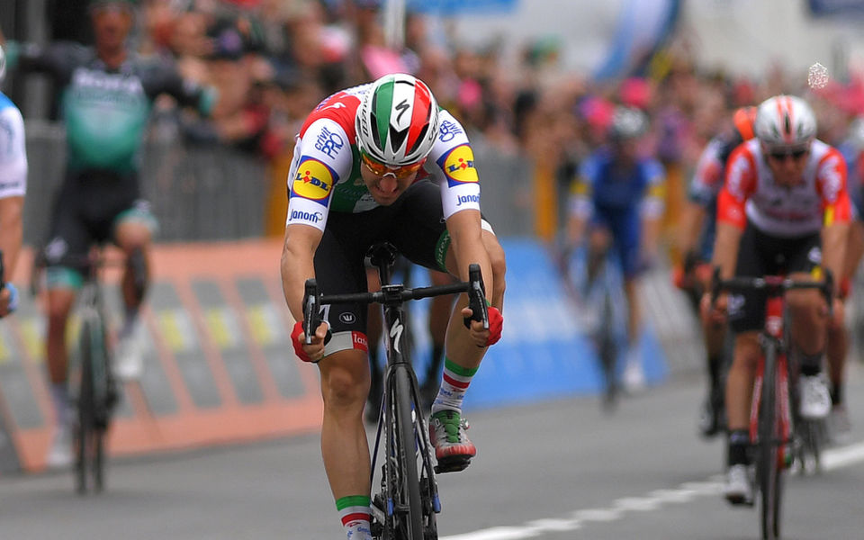 Eerste podiumplaats voor Viviani in 102e Giro d’Italia