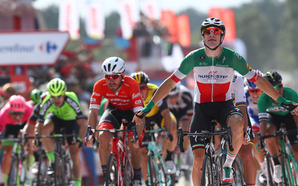 Vuelta a España: Viviani gives Quick-Step Floors sweet 60th victory of the year