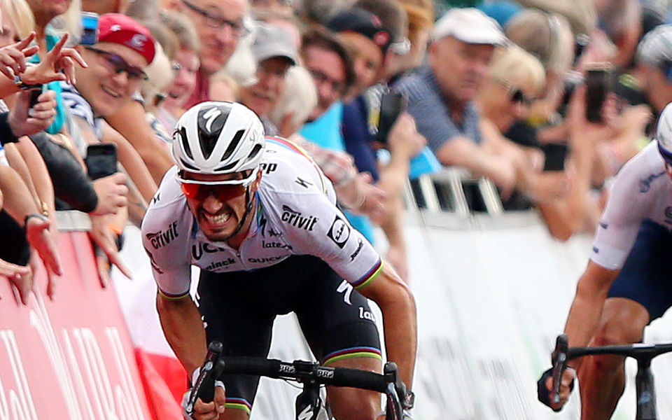 Alaphilippe takes third in absorbing Tour of Britain finish