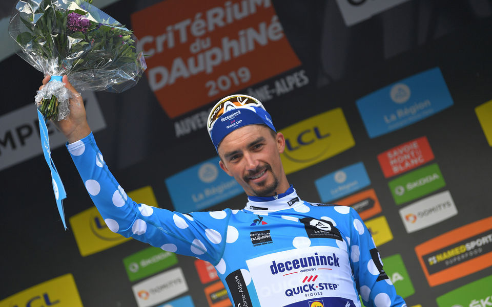 Critérium du Dauphiné: Alaphilippe neemt bolletjestrui mee naar huis