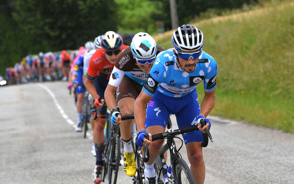 Critérium du Dauphiné: Alaphilippe steviger in bolletjestrui