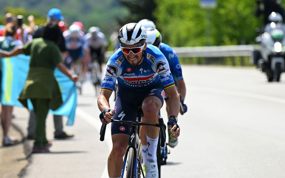 Il Giro: Alaphilippe second on Tuscany’s white roads