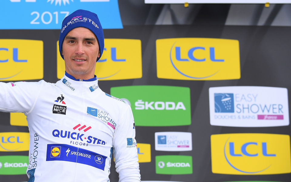 Alaphilippe takes white jersey on Paris-Nice opening day