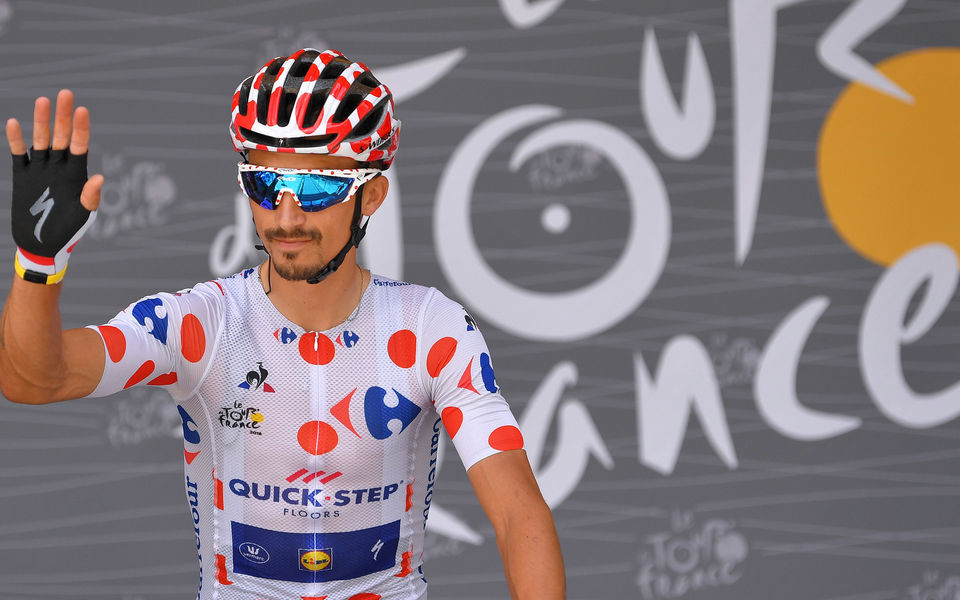 Tour de France: Polka dot jersey rests on Alaphilippe’s shoulders